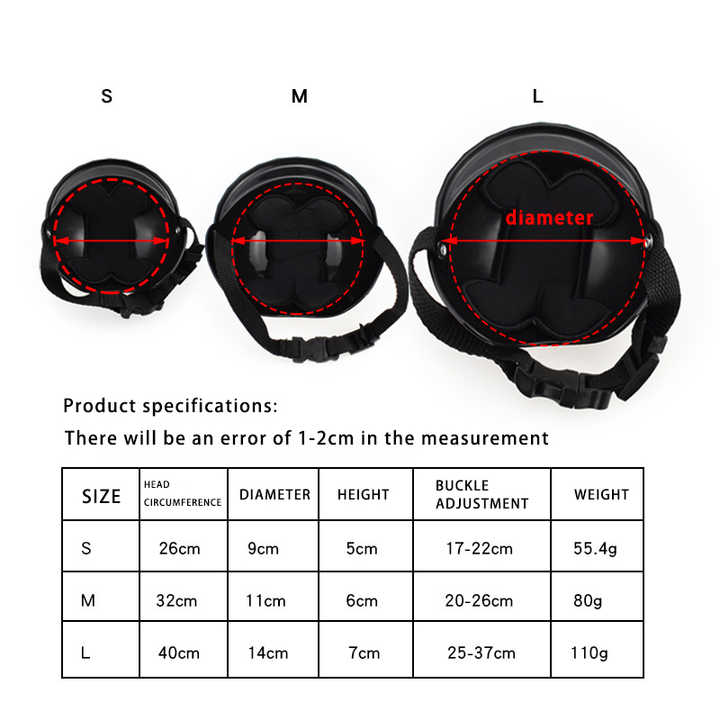 Size L Black Pet Helmet & Goggles Set - Adjustable Safety Gear for Dogs, UV Protection, Durable ABS Material, Stylish Outdoor Accessory