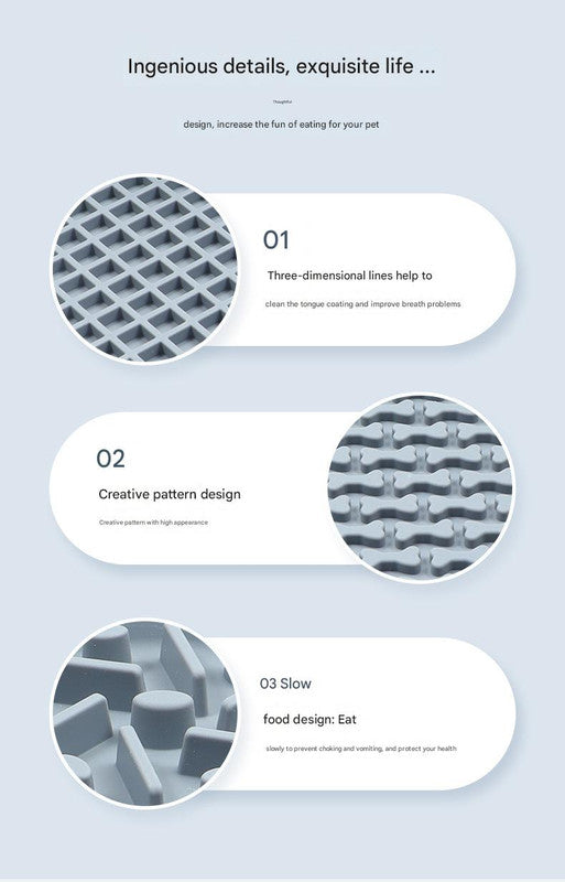 Pet Slow Feeder Lick Mat with Suction Cups - Anti-Anxiety Dog Feeding Mat(Green)