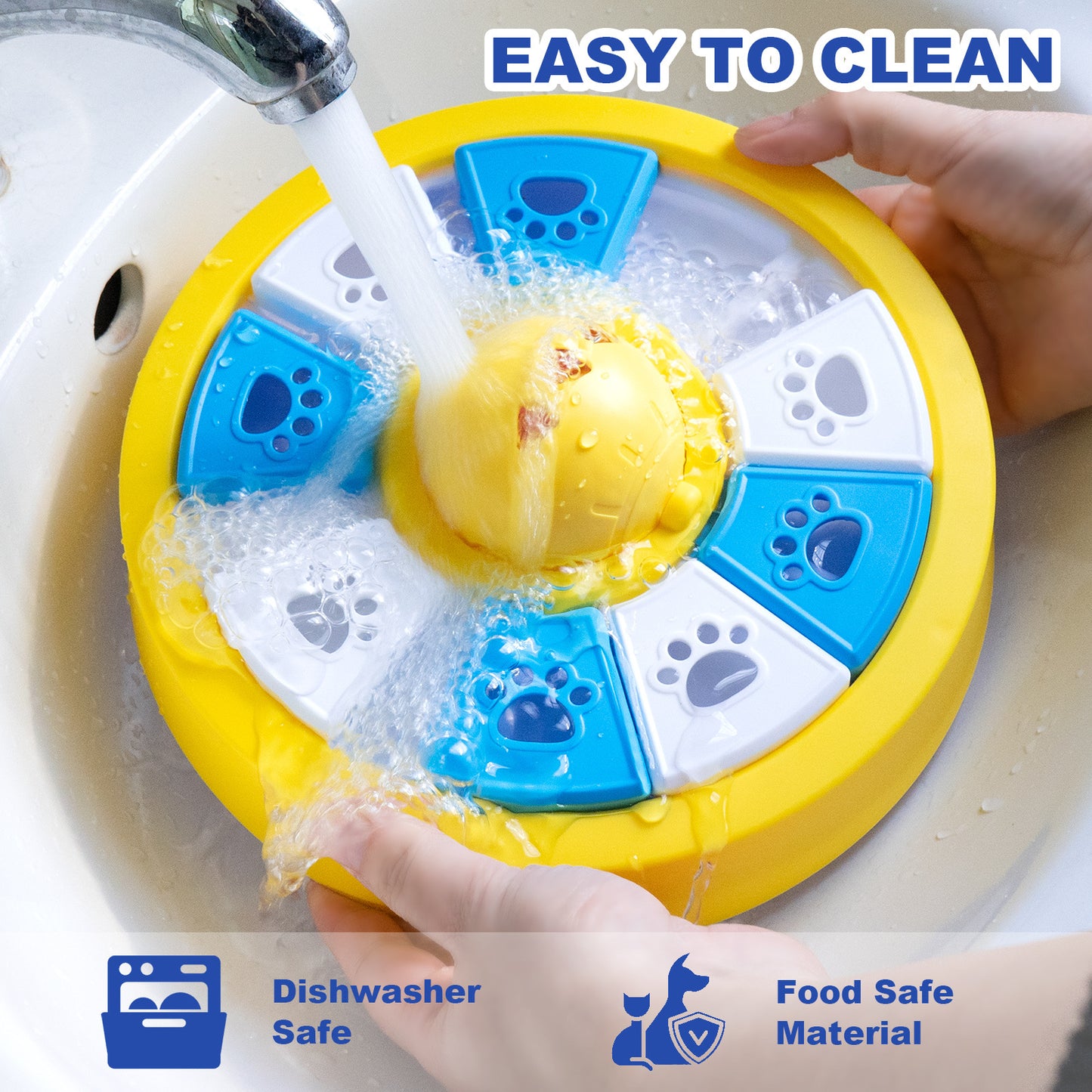 Interactive Dog Puzzle Feeder Toy - Slow Feeder for IQ Training & Mental Stimulation(purple)