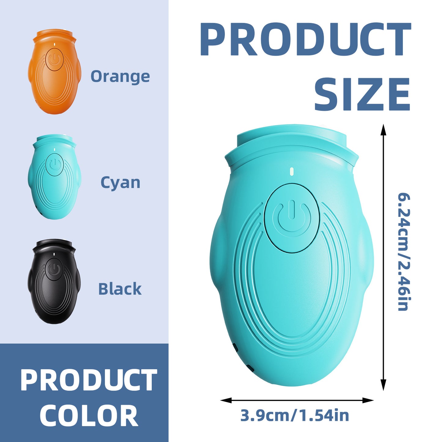 Black 2-in-1 Ultrasonic Dog Repellent & Trainer - Portable USB Rechargeable Anti-Barking Device