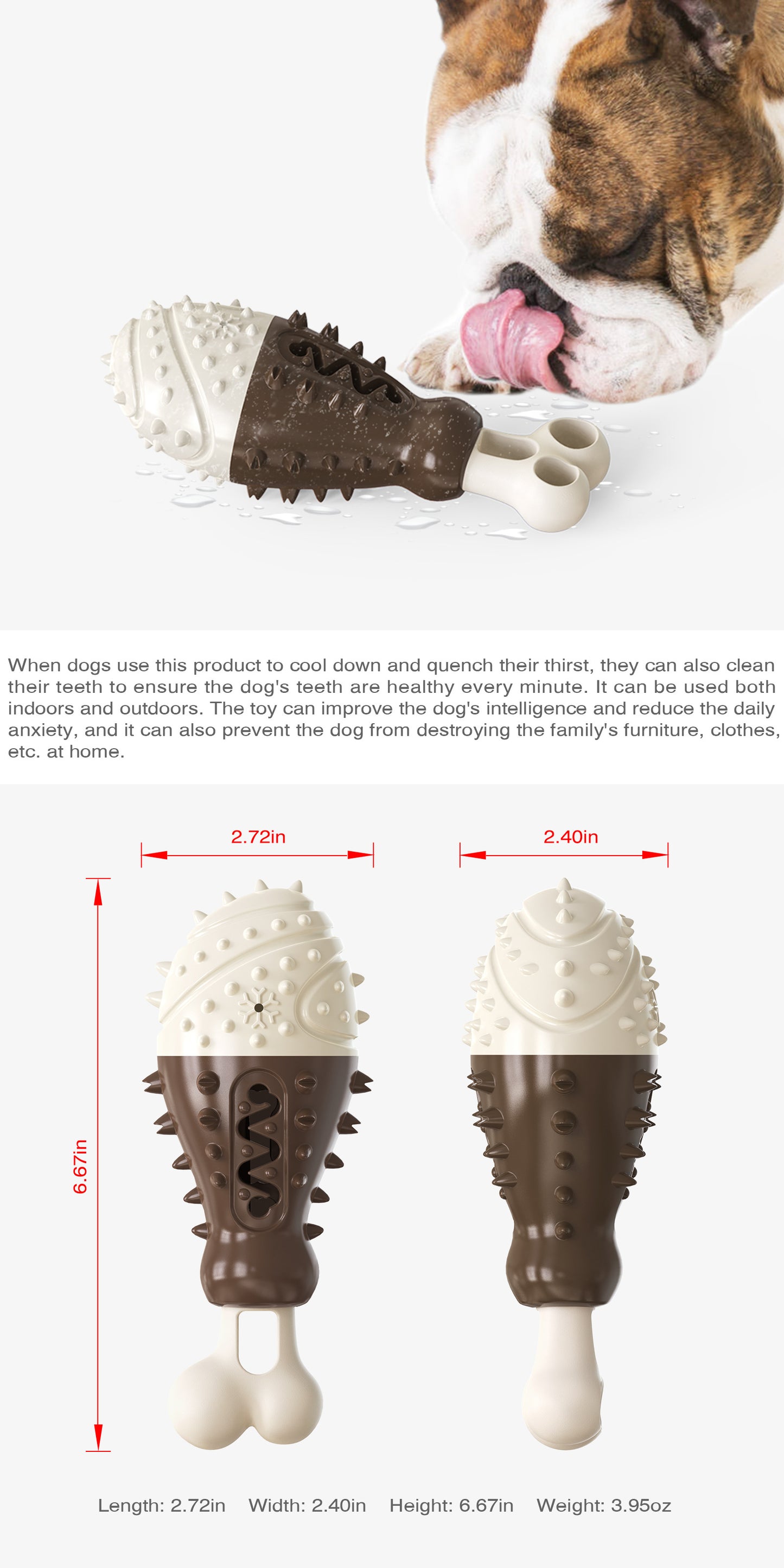 Multifunctional Dog Toy with Cooling, Dental Care & Floating Features(orange)