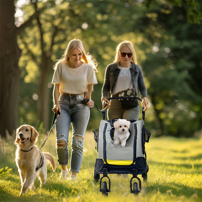 Dog Stroller Car Mounted Outdoor Pet Cart
