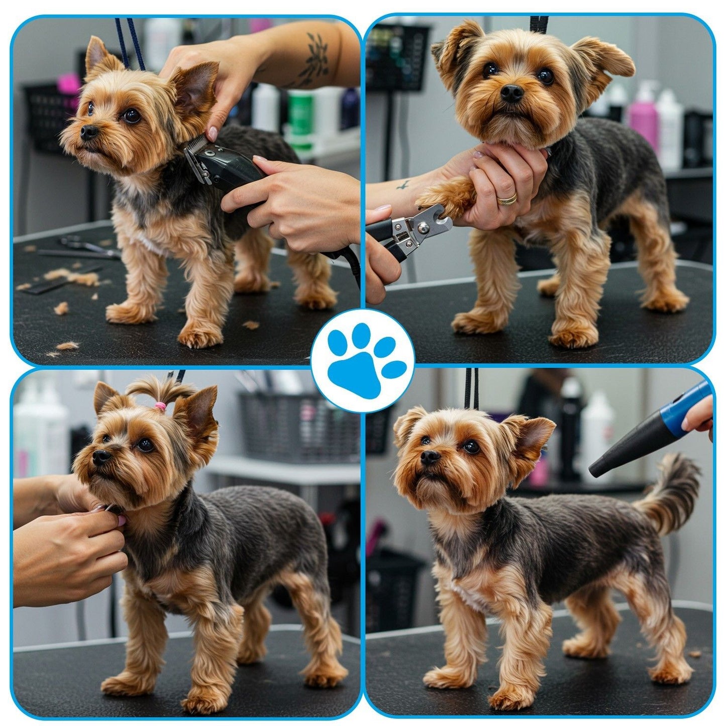 Adjustable Pet Grooming Table for Australian Cattle Dog, Foldable