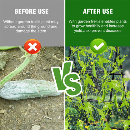 XL Heavy Duty Garden Trellis for Climbing Plants with Netting