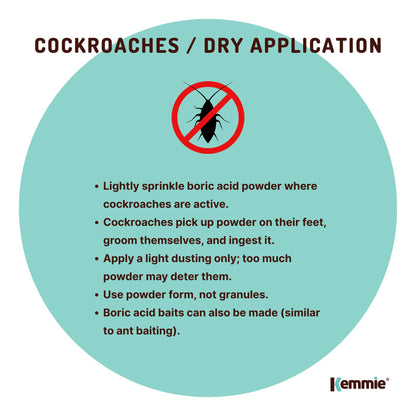 1Kg Boric Acid Powder High Purity Fully Soluble Granule Pest Ant Cockroaches