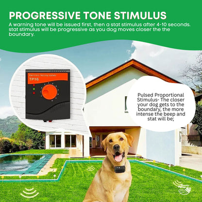 Electronic Dog Fence System -Invisible Electric Wireless TP16 Containment Collar