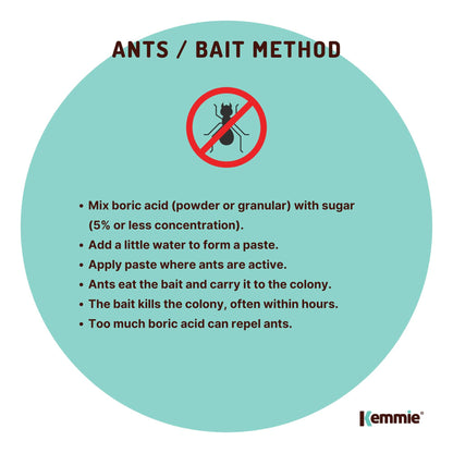 4.9Kg Boric Acid Powder Bucket 99.9% Pure Fully Soluble Granule Pest Ant Roaches