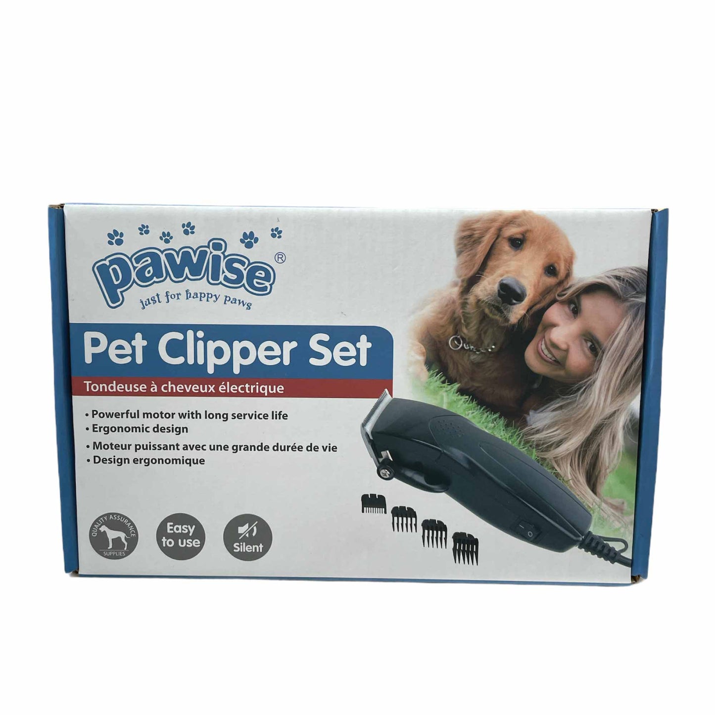 Pet Hair Clippers Set - Dog Cat Grooming Trimmer Electric Shaver Groomer Kit