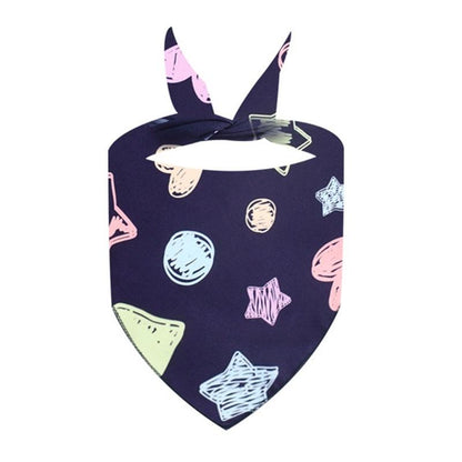 Cute Pet Triangle Towel Bib Cartoon Cats And Dogs Drool Towel Scarf - 01