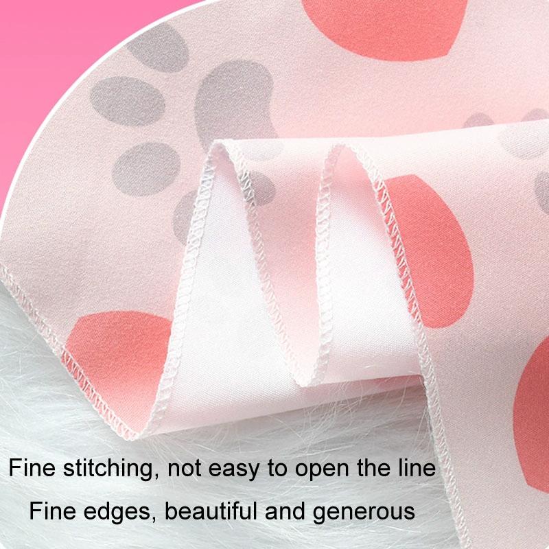 Cute Pet Triangle Towel Bib Cartoon Cats And Dogs Drool Towel Scarf - 01