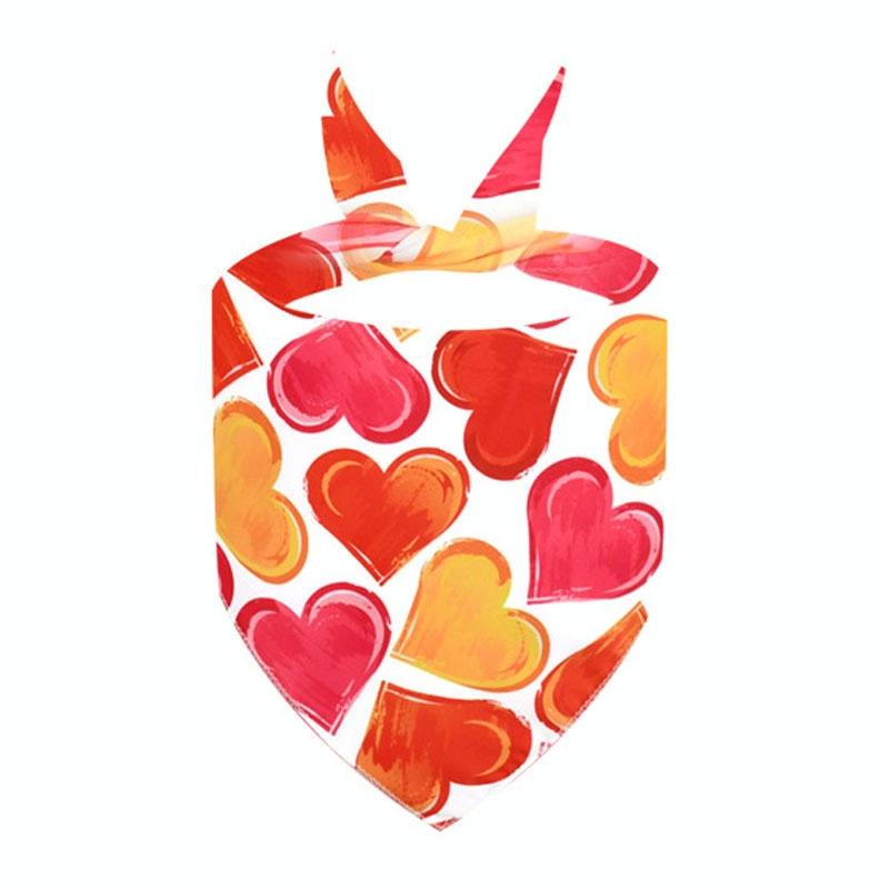 Cute Pet Triangle Towel Bib Cartoon Cats And Dogs Drool Towel Scarf - 11