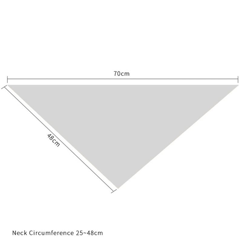 Pet Birthday Saliva Towel Double Cotton Triangle Scarf - Pink