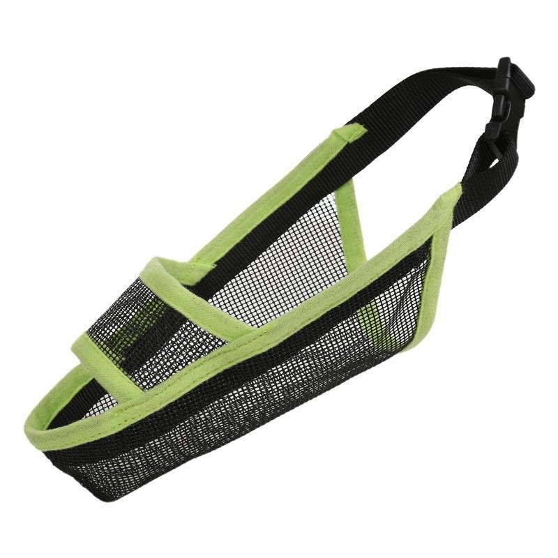 Dog Mouth Cover Anti-Bite Mesh Dog Mouth Cover Medium And Large Dogs Anti-Drop Mask S - Gray