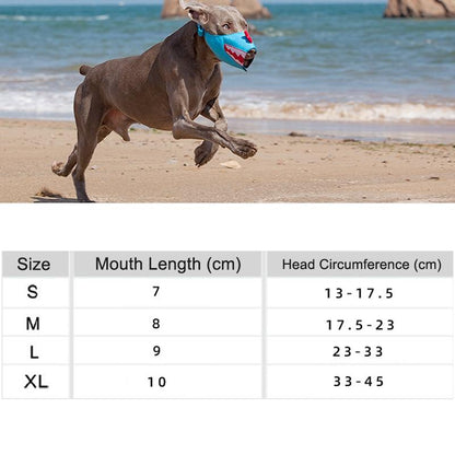 Cartoon Dog Mouth Cover Anti-Bite Nylon Dog Mask - Size L - Yellow - Xl