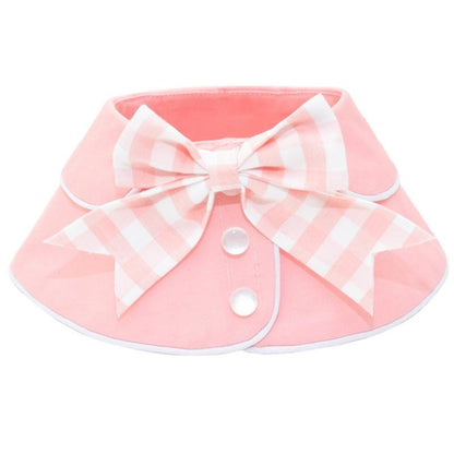 Pet Accessories Dog Small Shawl Bib Saliva Towel Triangle Scarf - Size S - Light Pink