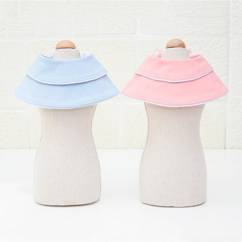 Pet Accessories Dog Small Shawl Bib Saliva Towel Triangle Scarf - Size M - Light Pink