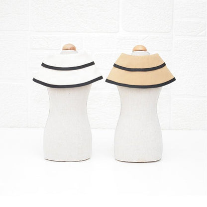 Dog Shawl Saliva Towel Scarf Pet Bow Tie Jewelry Accessories - Size L - White