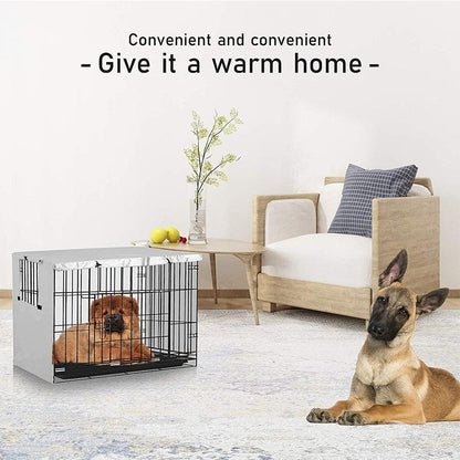 Outdoor Pet Cage Cover - Oxford Cloth Dustproof Rainproof Sunscreen - 63.5x48x50cm - Beige