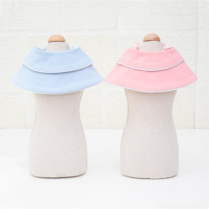 Pet Accessories Dog Small Shawl Bib Saliva Towel Triangle Scarf - Size M - Light Yellow