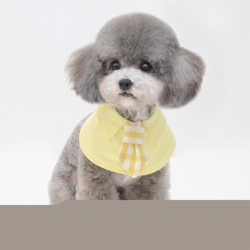 Pet Shawl Scarf Saliva Towel Dog Clothes Accessories - Size L - Blue