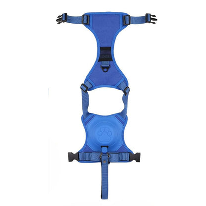 Vibe Geeks Ultimate 2-in-1 Reflective No-pull Dog Harness with Retractable Leash and Control Handle - Green - M