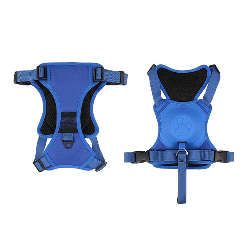 Vibe Geeks Ultimate 2-in-1 Reflective No-pull Dog Harness with Retractable Leash and Control Handle - Green - Xl