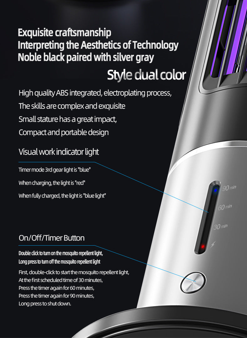 Multifunctional Mosquito Trap - USB Rechargeable, Wall & Tabletop Use