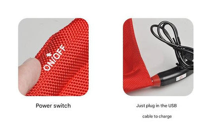 Yellow LED Light Up Dog Frisbee - Rechargeable & Durable Pet Toy