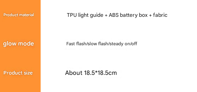 Orange LED Light Up Dog Frisbee - Rechargeable & Durable Pet Toy