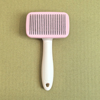 Pink 8-Piece Pet Grooming Tool Set - Brushes, Nail Clippers & More