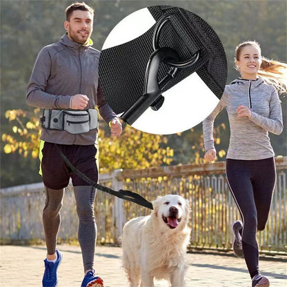 Multi-Function Dog Training Belt Bag with Water Bottle Holder - Black