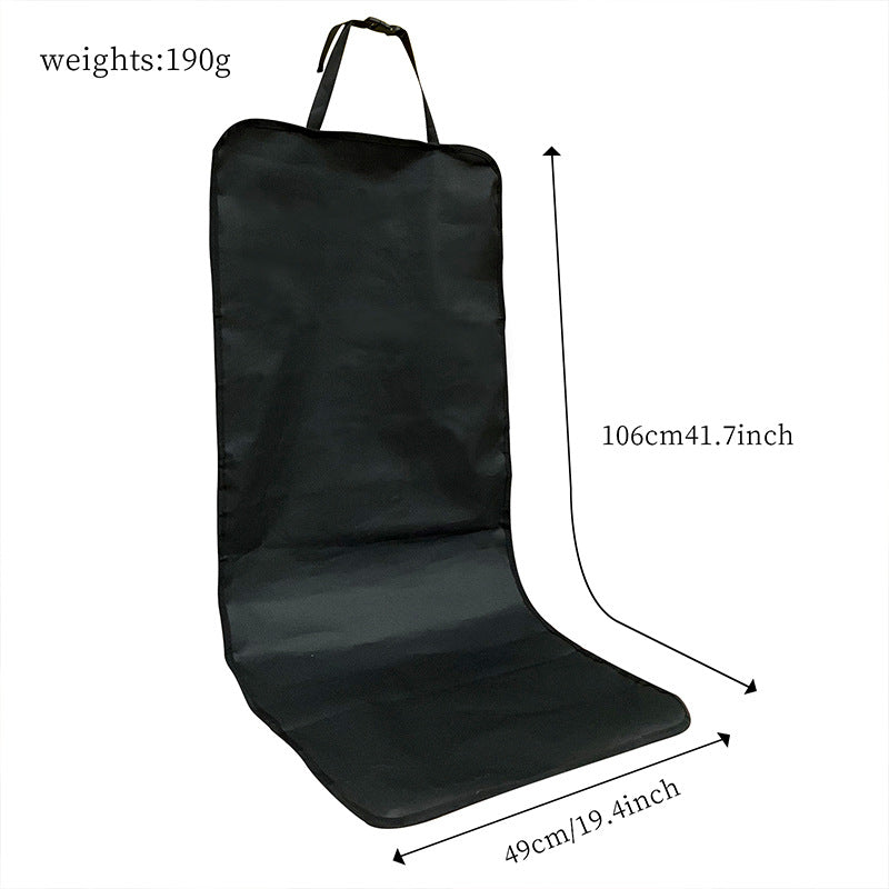 4 Pcs Black with Paw Waterproof Pet Car Seat Cover - Scratch-Resistant Oxford Cloth  for Dogs and Cats (106 x 49 cm)
