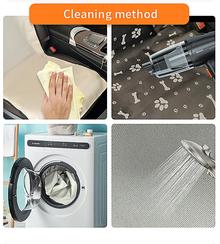 4 Pcs Red Waterproof Pet Car Seat Cover - Scratch-Resistant Oxford Cloth  for Dogs and Cats (106 x 49 cm)