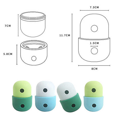 2 Pcs Green And Blue Interactive Pet Treat Dispensing Ball - Food-Grade Silicone Rolling Toy for Dogs with 1.5 cm Leakage Hole