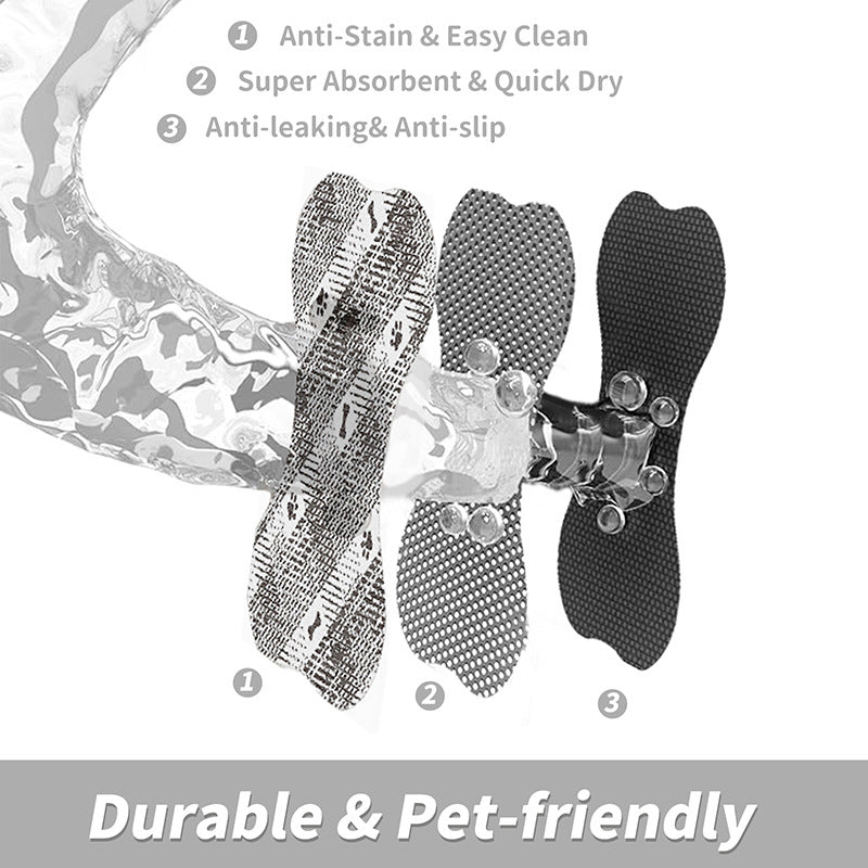 Blue And White Pet Feeding Mat 35x50cm - Anti-Slip, Durable Diatom Mud Mat for Dogs and Cats, Easy to Clean