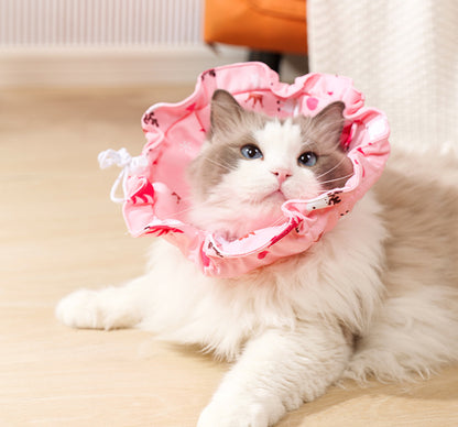 2 Pcs Size S Pink Comfortable Pet Recovery Collar | Waterproof Anti-Lick Collar for Cats & Dogs