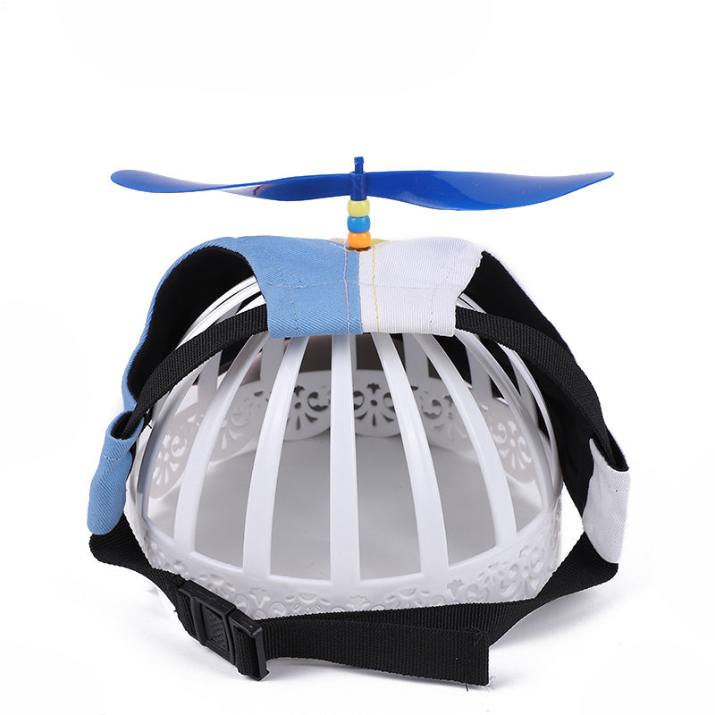 M Red Pet Baseball Cap with Spinning Propeller - Colorful Fun Design - See Details for Sizing