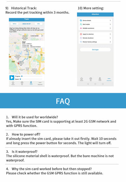 Green Real-Time Pet GPS Tracker Locator - Magnetic Charging, Multi-Mode Positioning for Dogs & Cats