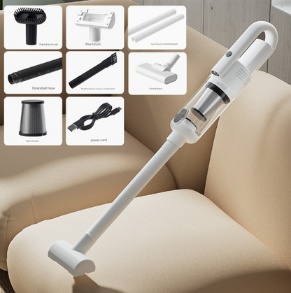 Long Version Versatile Cordless Stick & Handheld Vacuum Cleaner - High Suction for Pet Hair, Multi-Surface Use, USB Rechargeable