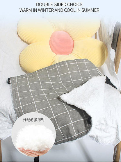 Cat Cage Hammock - Adjustable Double-Sided Pet Swing Bed with Hooks(Gray star)