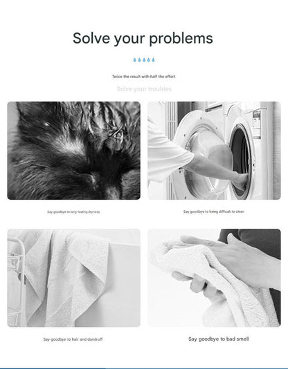 Adorable Pet Paw Grooming & Drying Mitt - Super Absorbent Fleece Material(Blue)