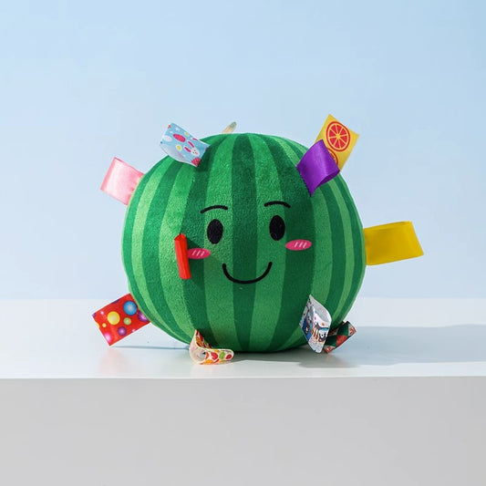 Durable Dog Training Interactive Ball with Sensory Tags(Dark green watermelon)