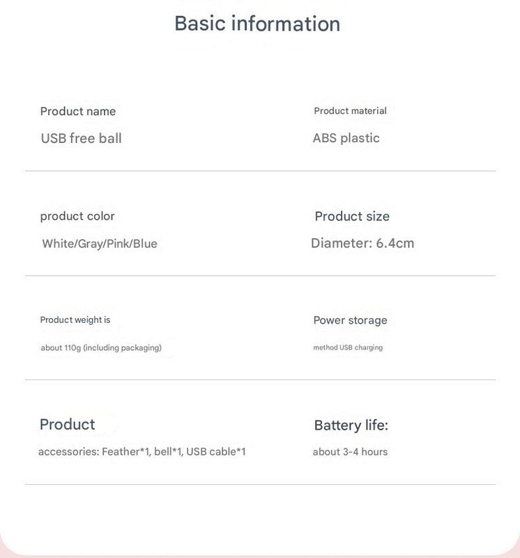 Smart USB Rechargeable Pet Interactive Rolling Ball(Blue)