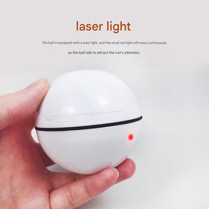 Smart USB Rechargeable Pet Interactive Rolling Ball(Gray)