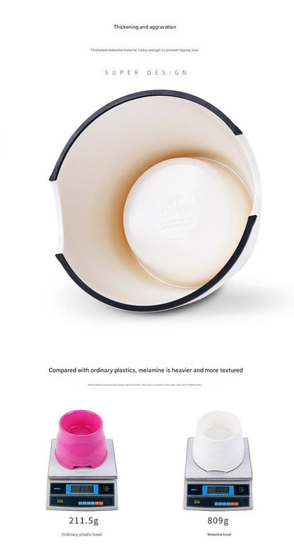 Elevated Pet Feeding Bowl with Stainless Steel Inner - Promotes Healthy Digestion & Reduces Neck Strain(Orange)