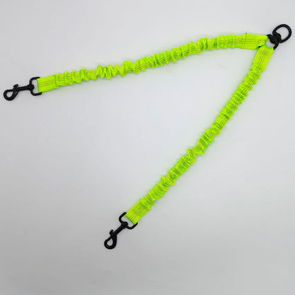 Green Pet Double-Ended Rope + 1.5M Leash - Easy to walk two dogs, tangle-free design