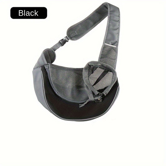 Black Portable Oxford Fabric Pet Carrier for Cats and Puppies (Size L)