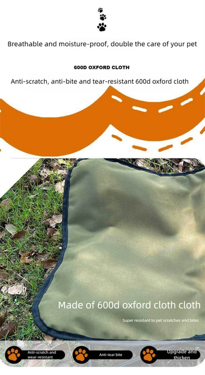 Green Elevated Comfort Pet Bed - Portable & Foldable Dog Cat Cot - Durable 600D Oxford Fabric, Washable Cover, All Seasons