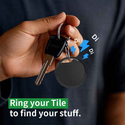 Black Android Tracker - Google Find My Device Compatible Luggage and Pet Tracker