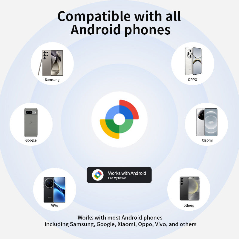 Yellow Android Tracker - Google Find My Device Compatible Luggage and Pet Tracker